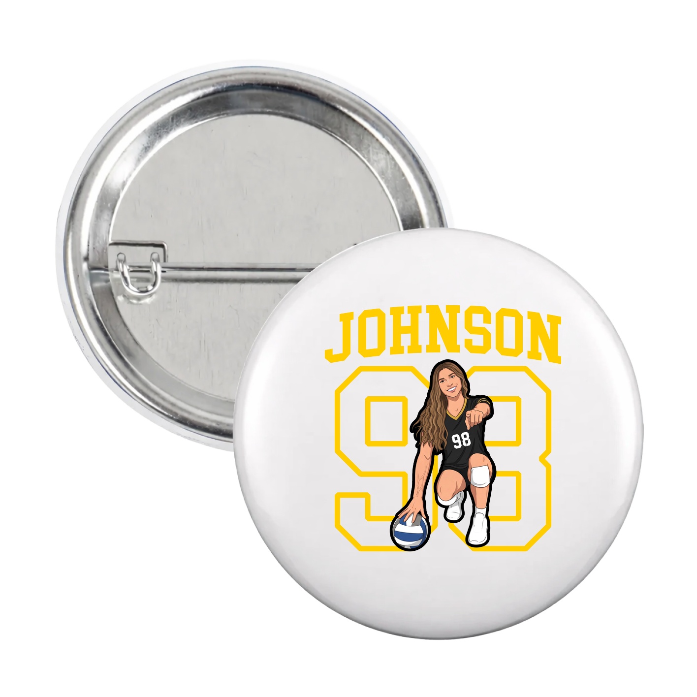 Game Day Button — Shirsey in White