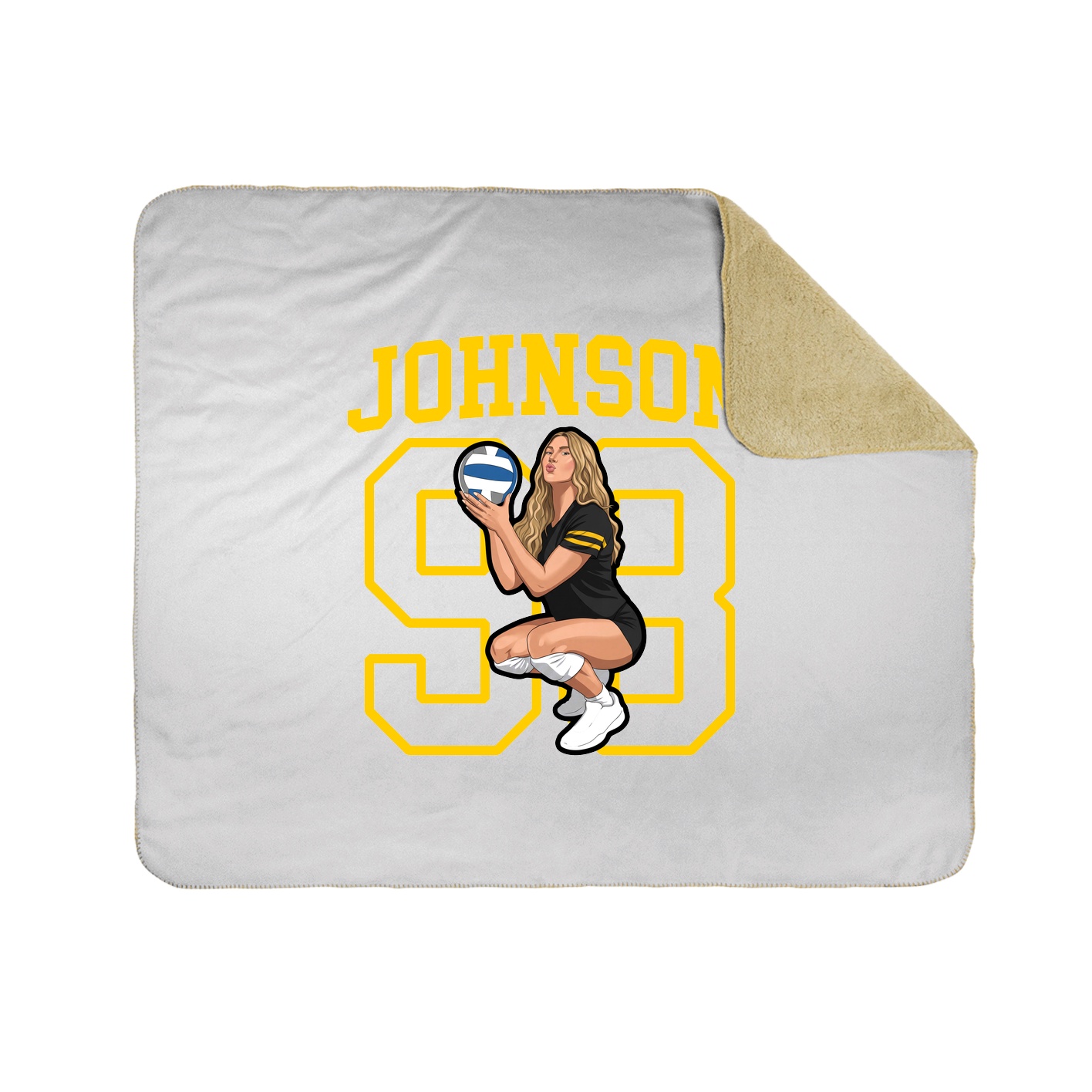 Throw Blanket — Shirsey in White