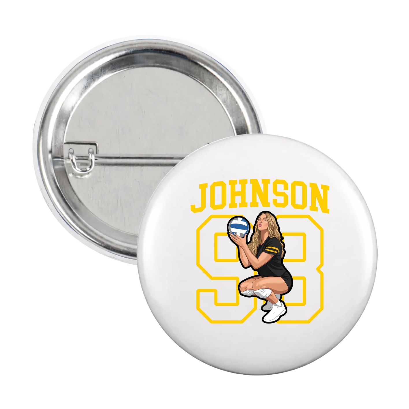 Game Day Button — Shirsey in White