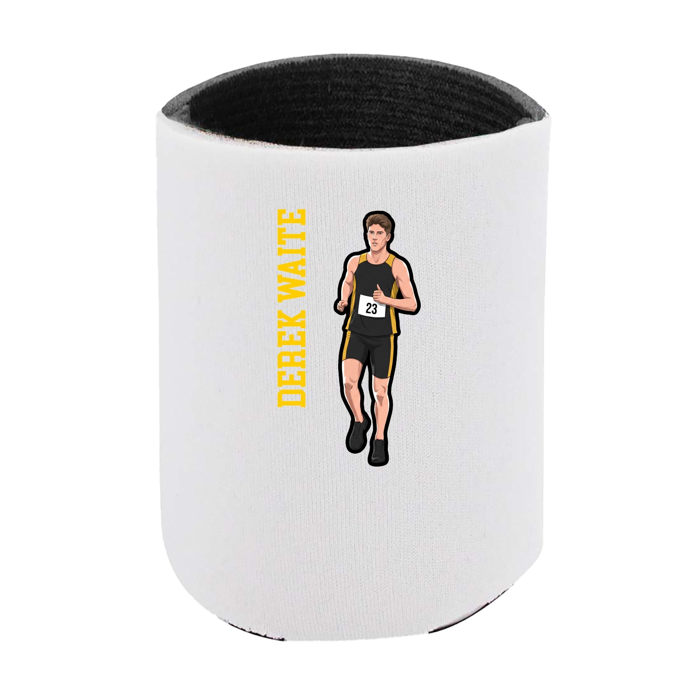 Can Holder — Name Vertical in White