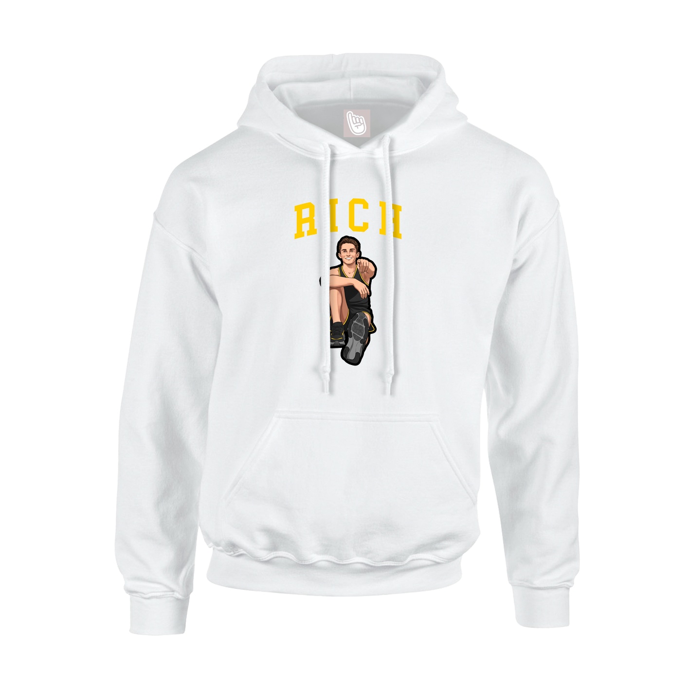 Hoodie — Shirsey in White