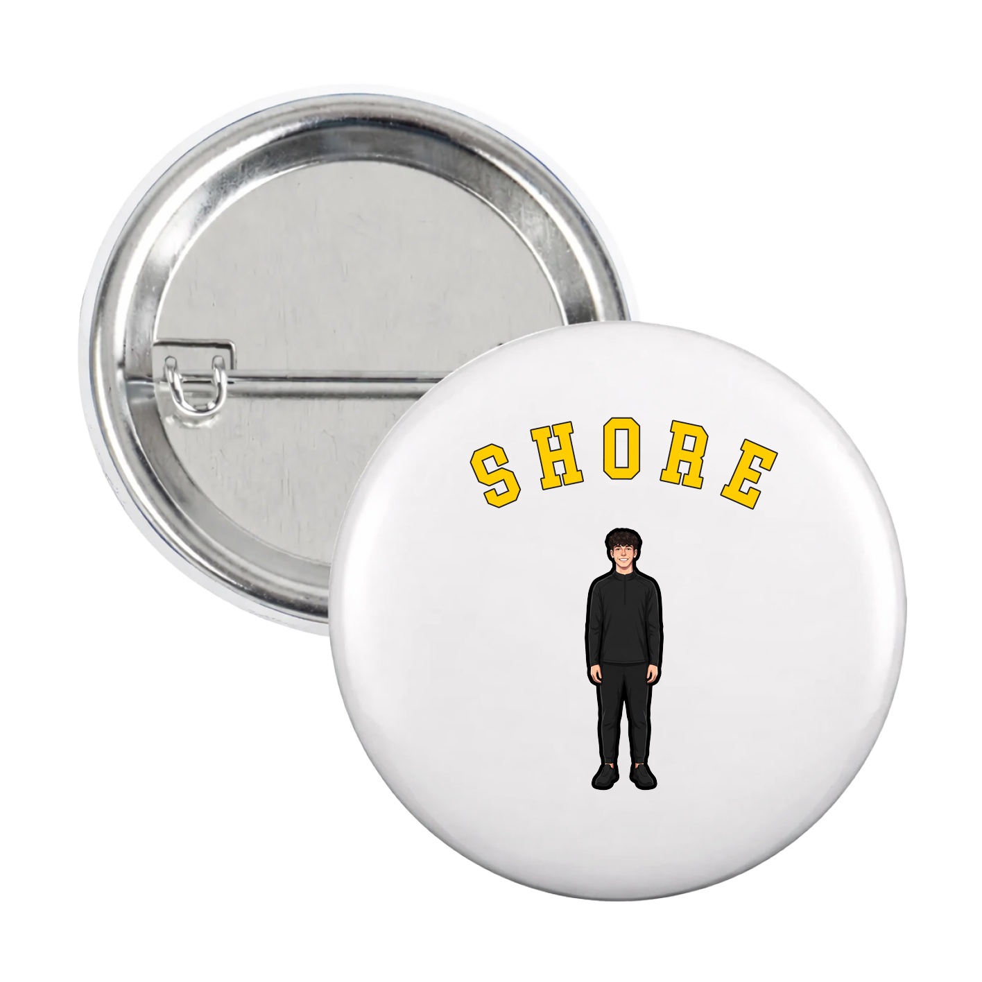 Game Day Button — Shirsey Arch in White