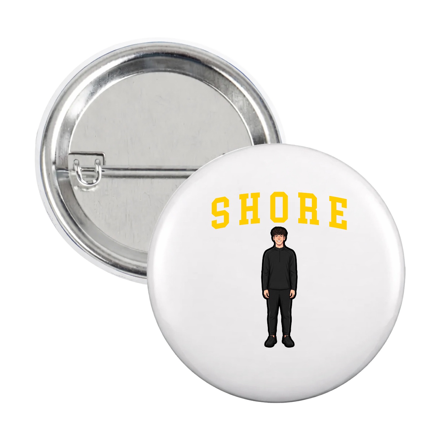 Game Day Button — Shirsey in White