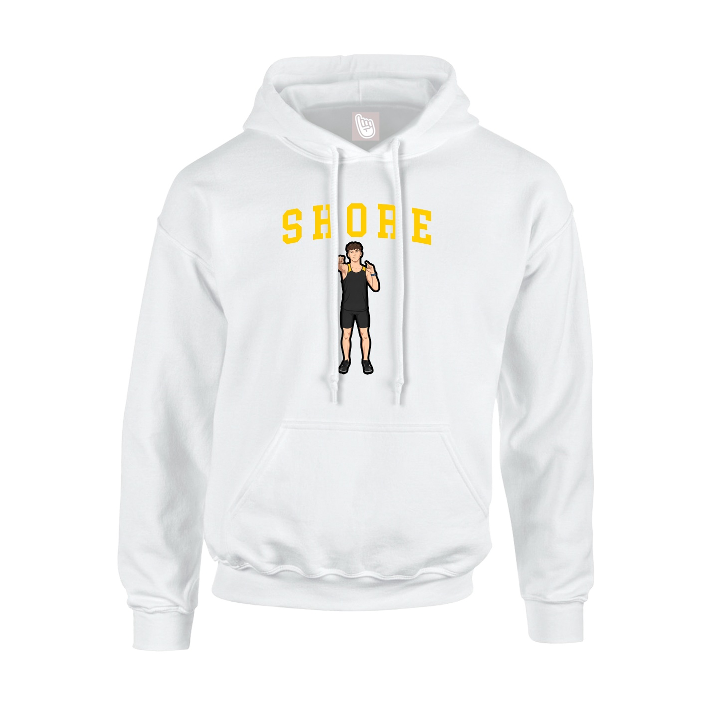 Hoodie — Shirsey in White