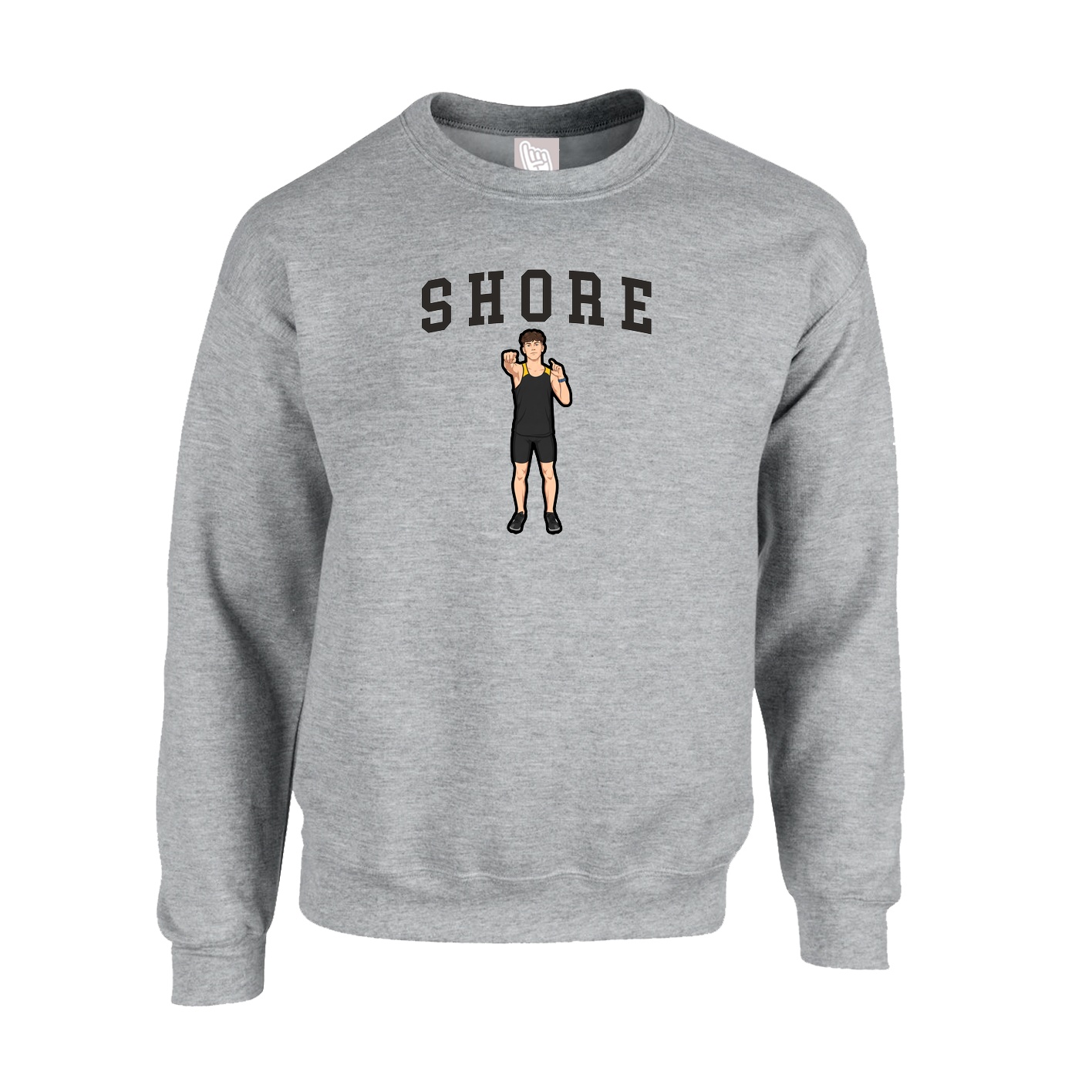 Fleece Crew — Shirsey in Grey