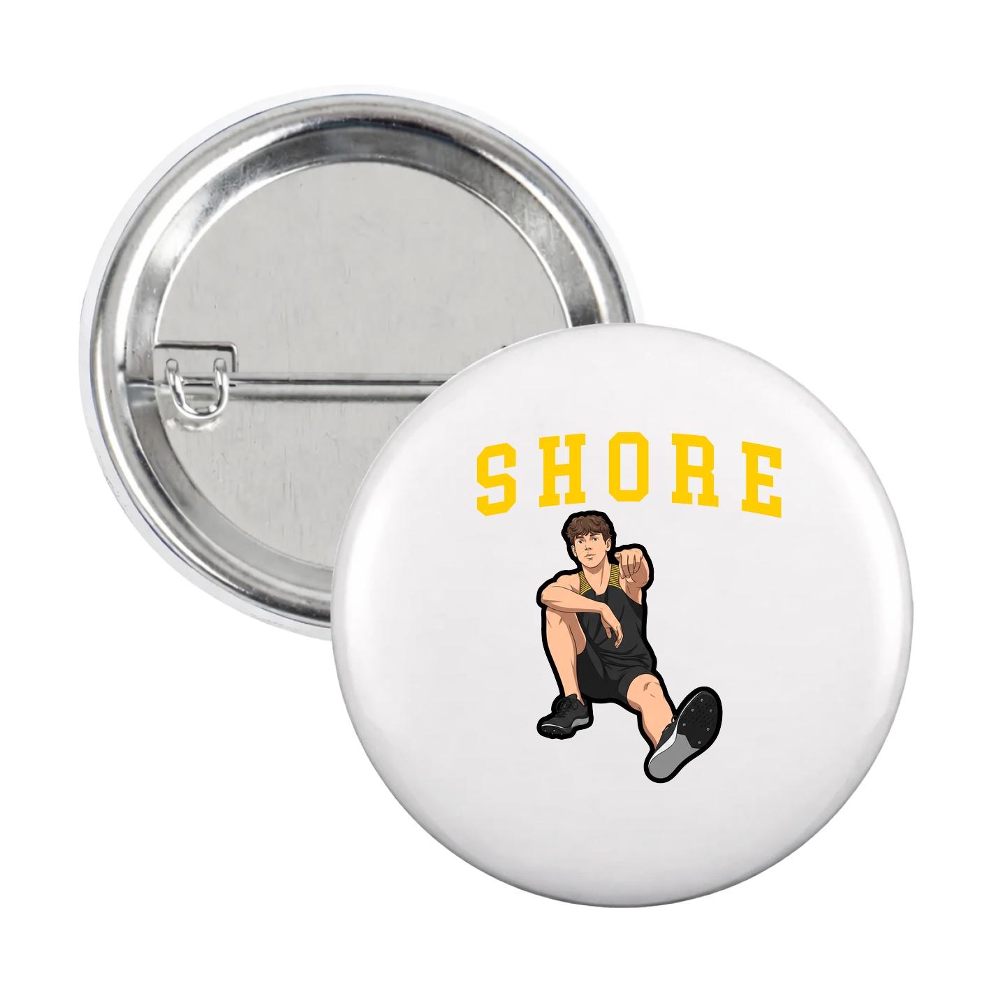 Game Day Button — Shirsey in White