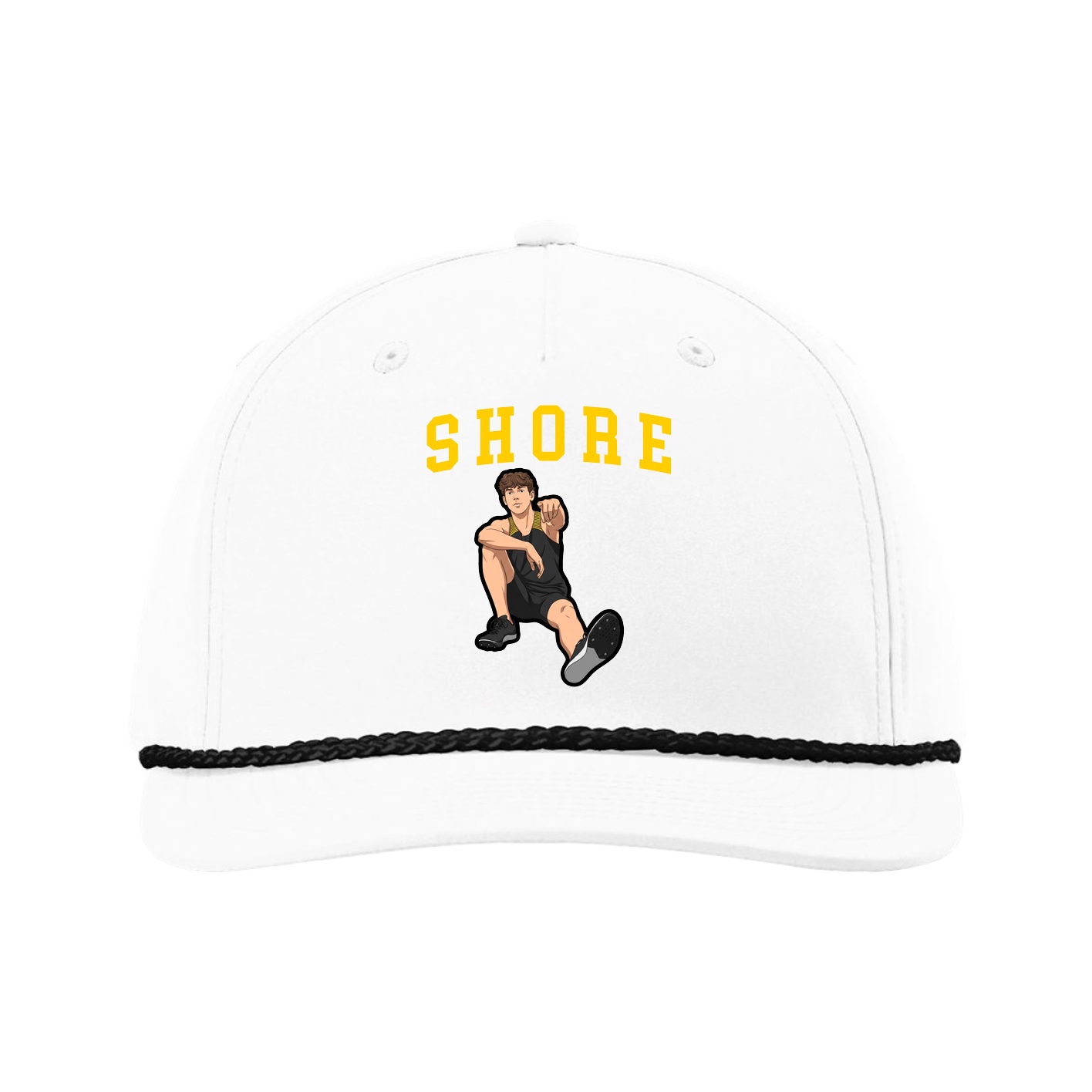 Five-Panel Classic Rope Cap — Shirsey in White