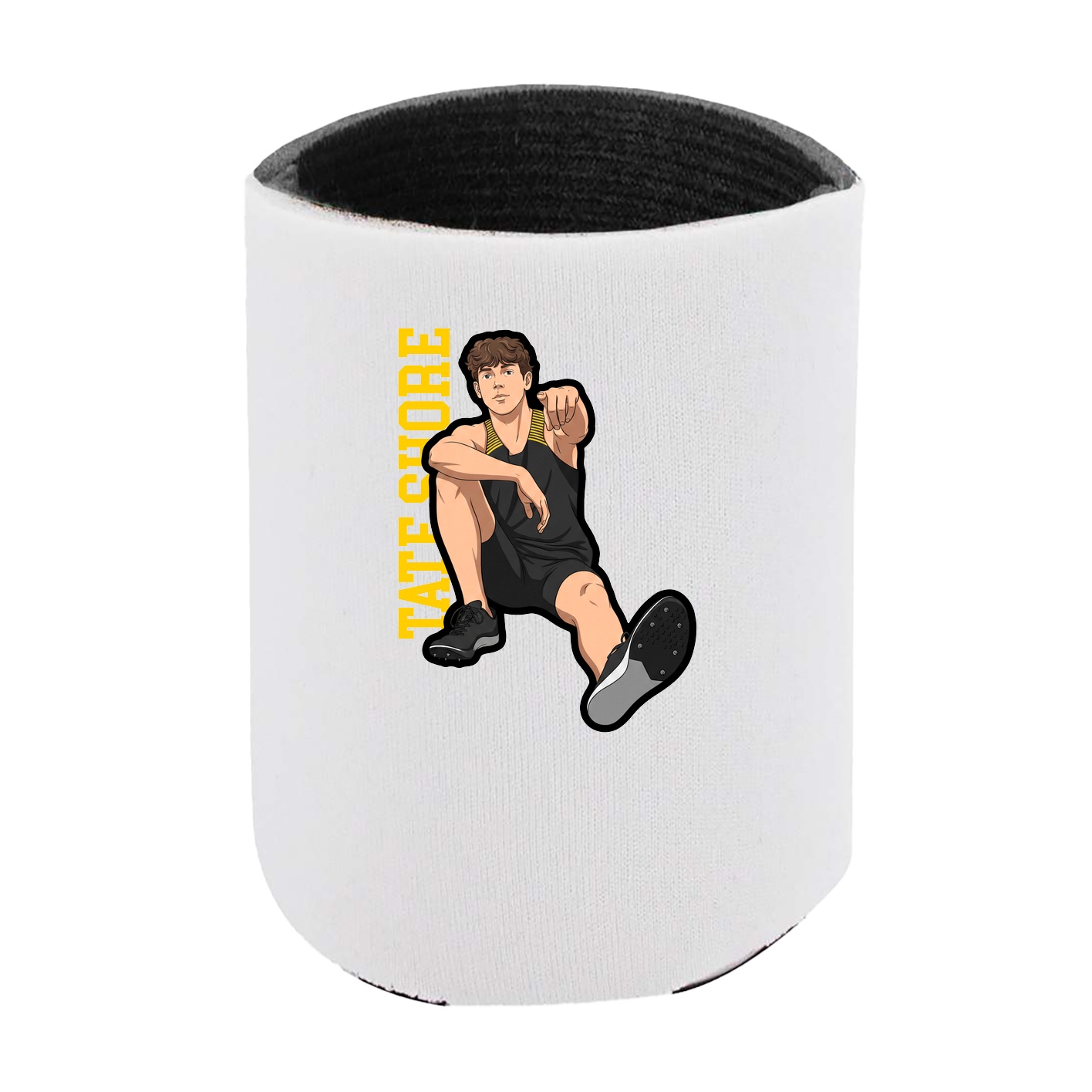 Can Holder — Name Vertical in White