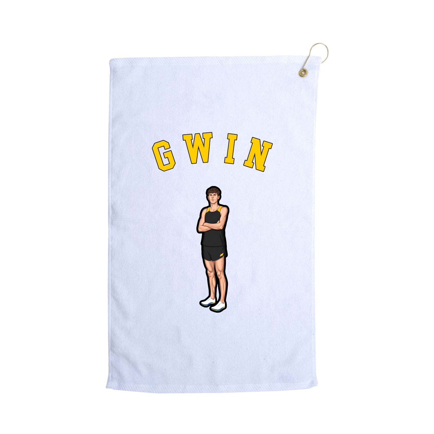 Golf Towel — Shirsey Arch in White