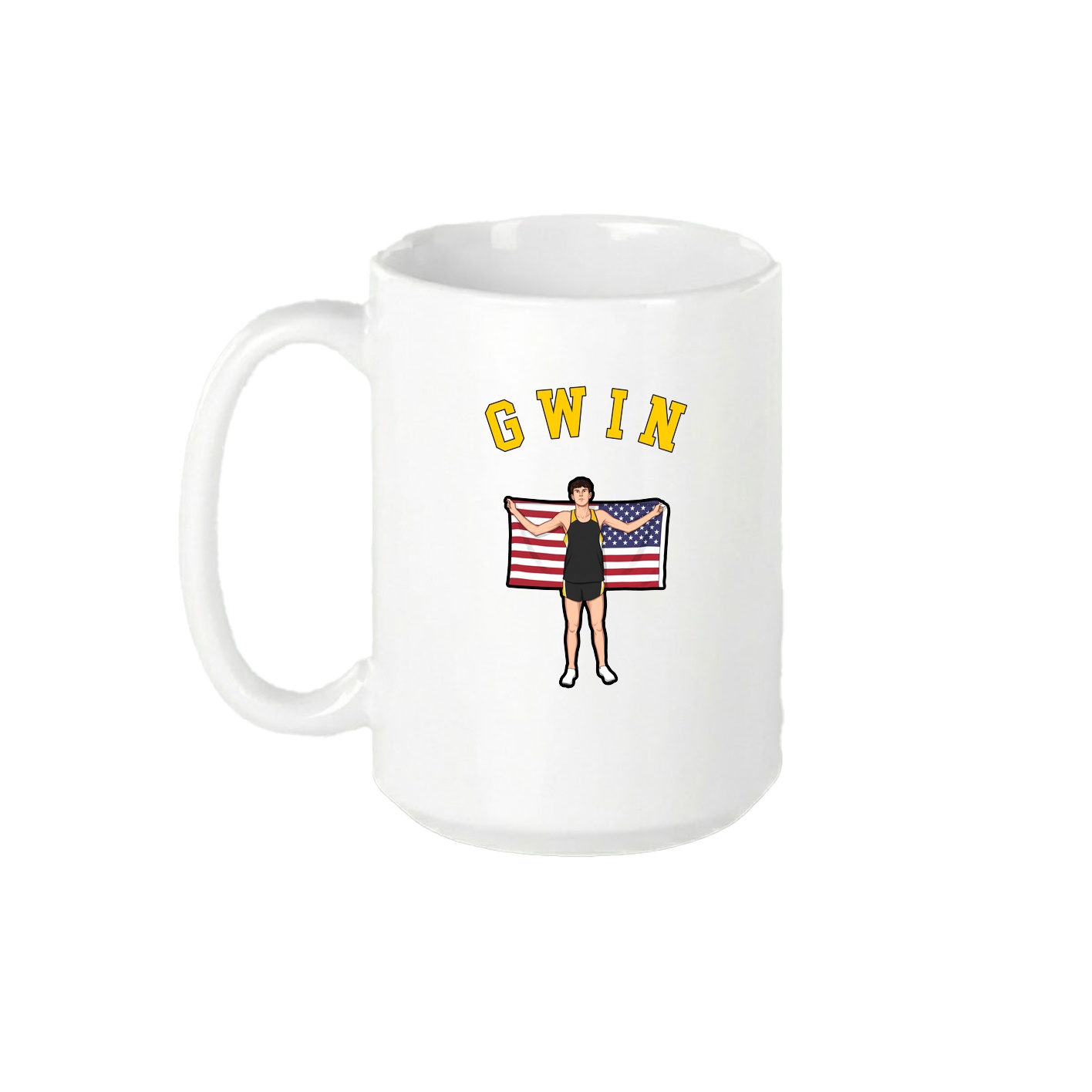 15oz Coffee Mug — Shirsey Arch in White