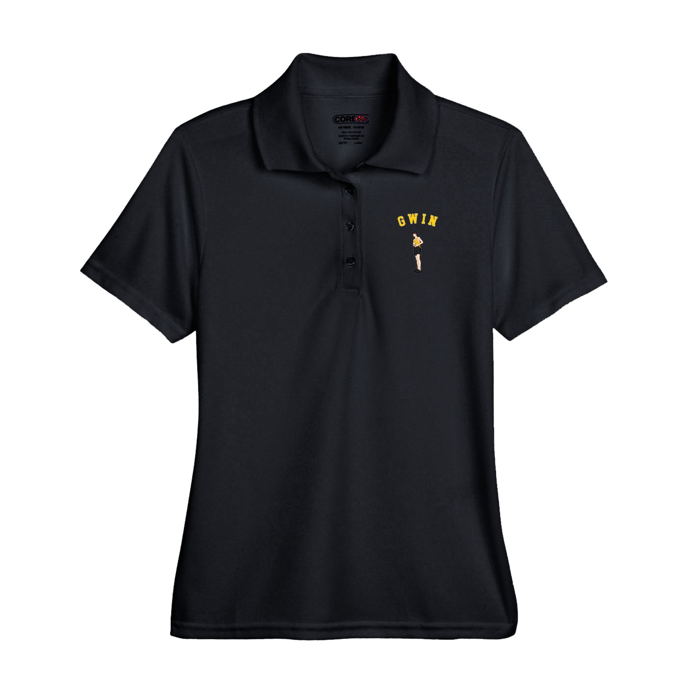 Performance Polo — Shirsey Arch in Black