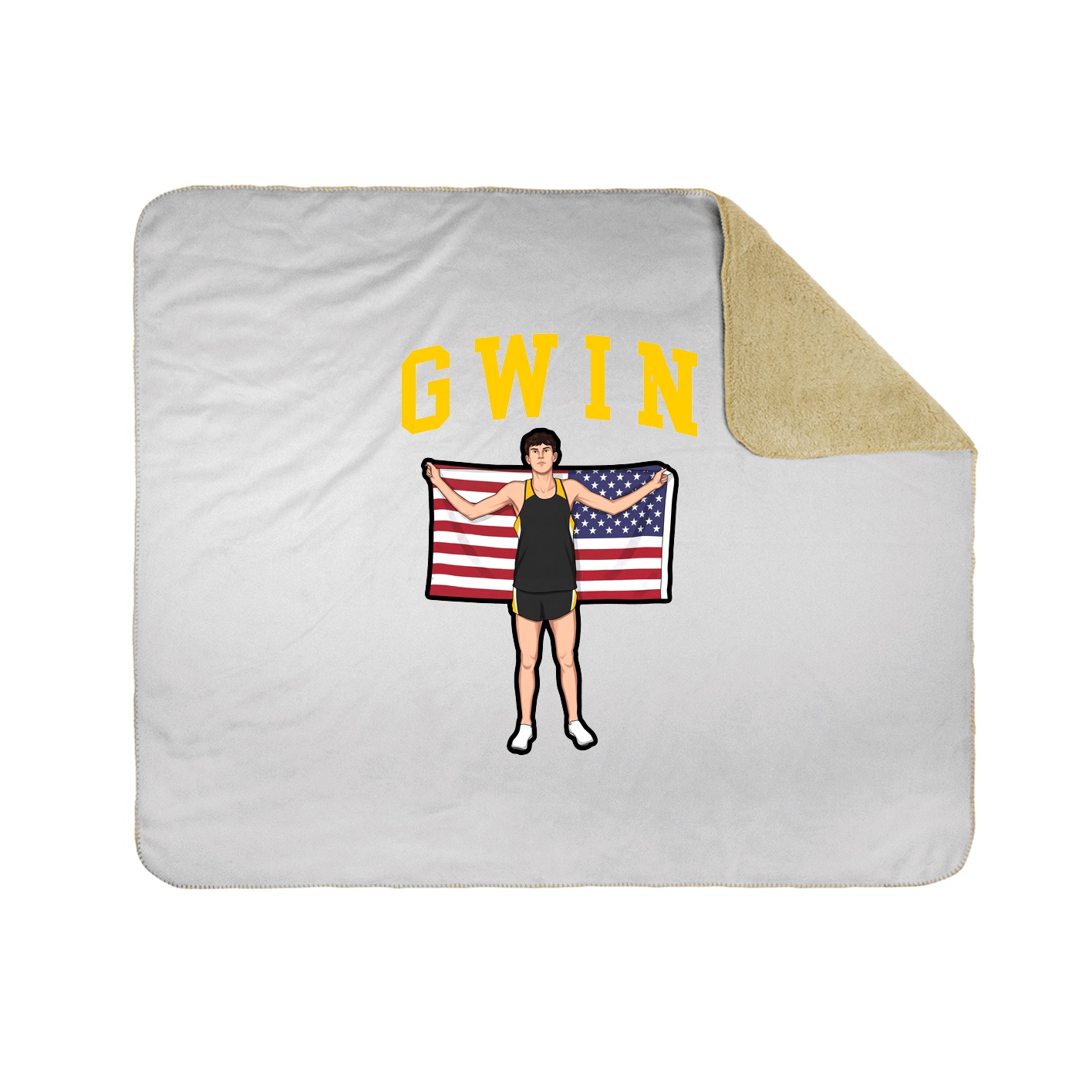 Throw Blanket — Shirsey in White