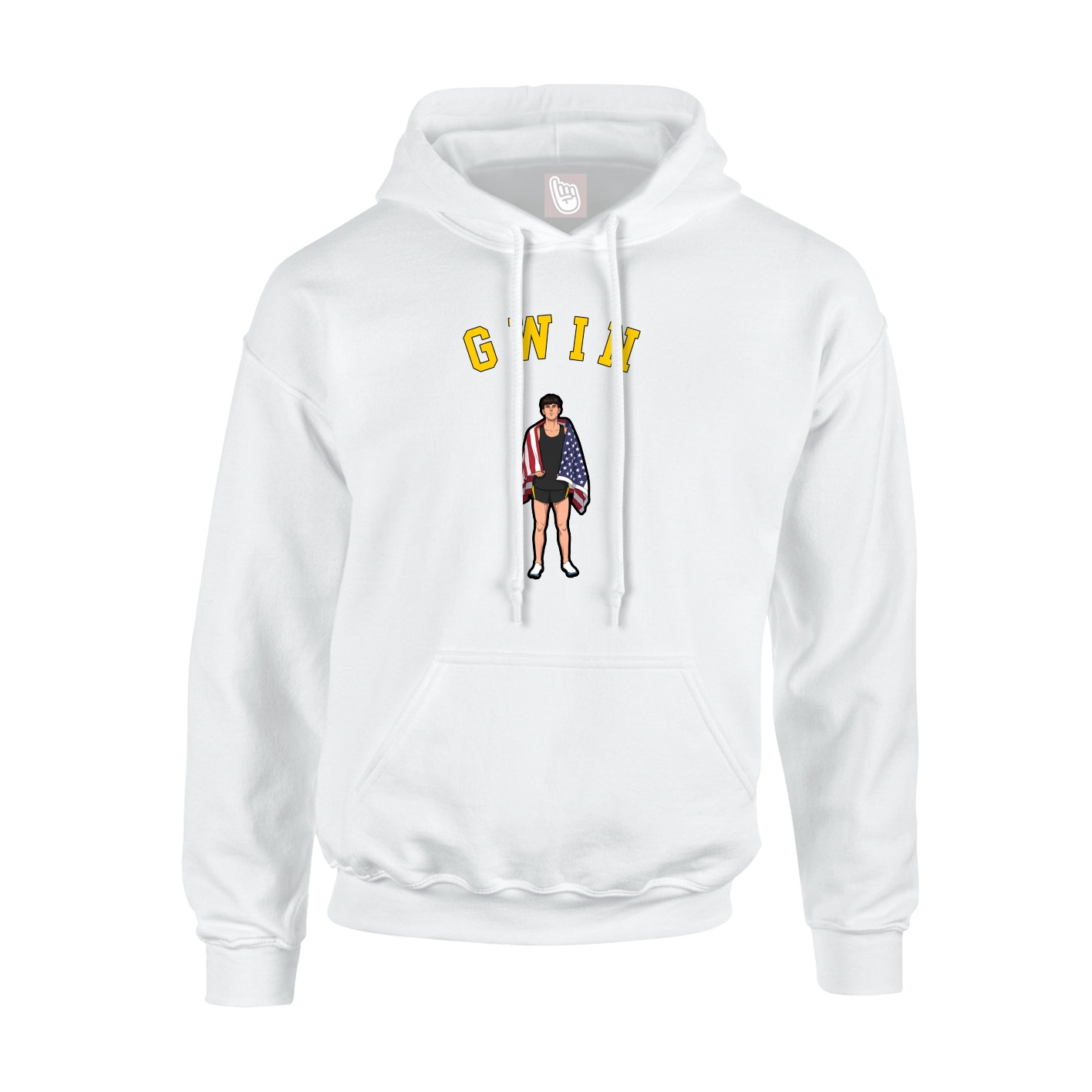 Youth Hoodie — Shirsey Arch in White