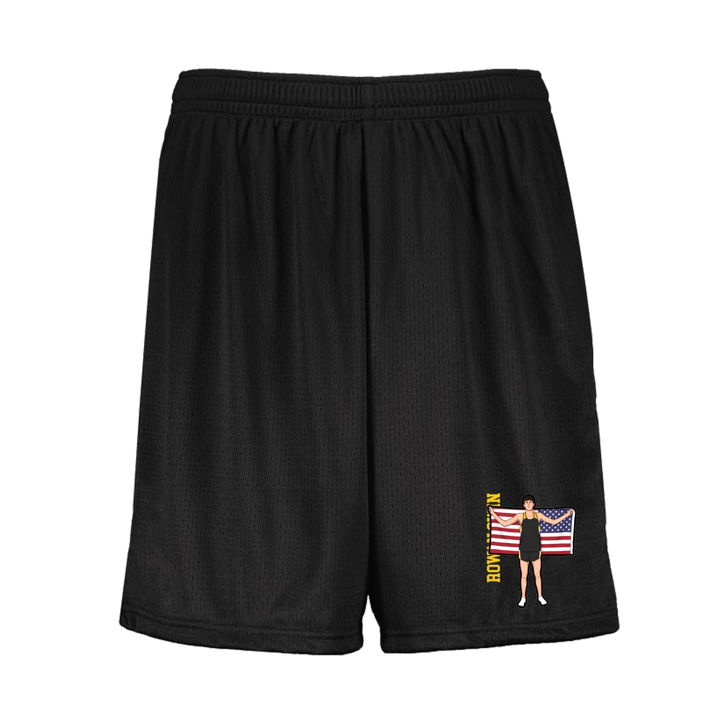 Shorts — Name Vertical in Black