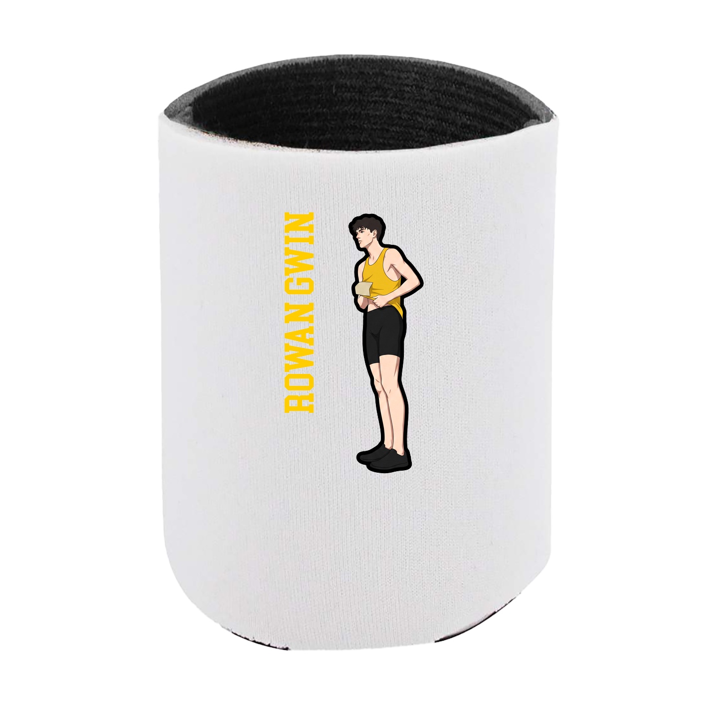 Can Holder — Name Vertical in White