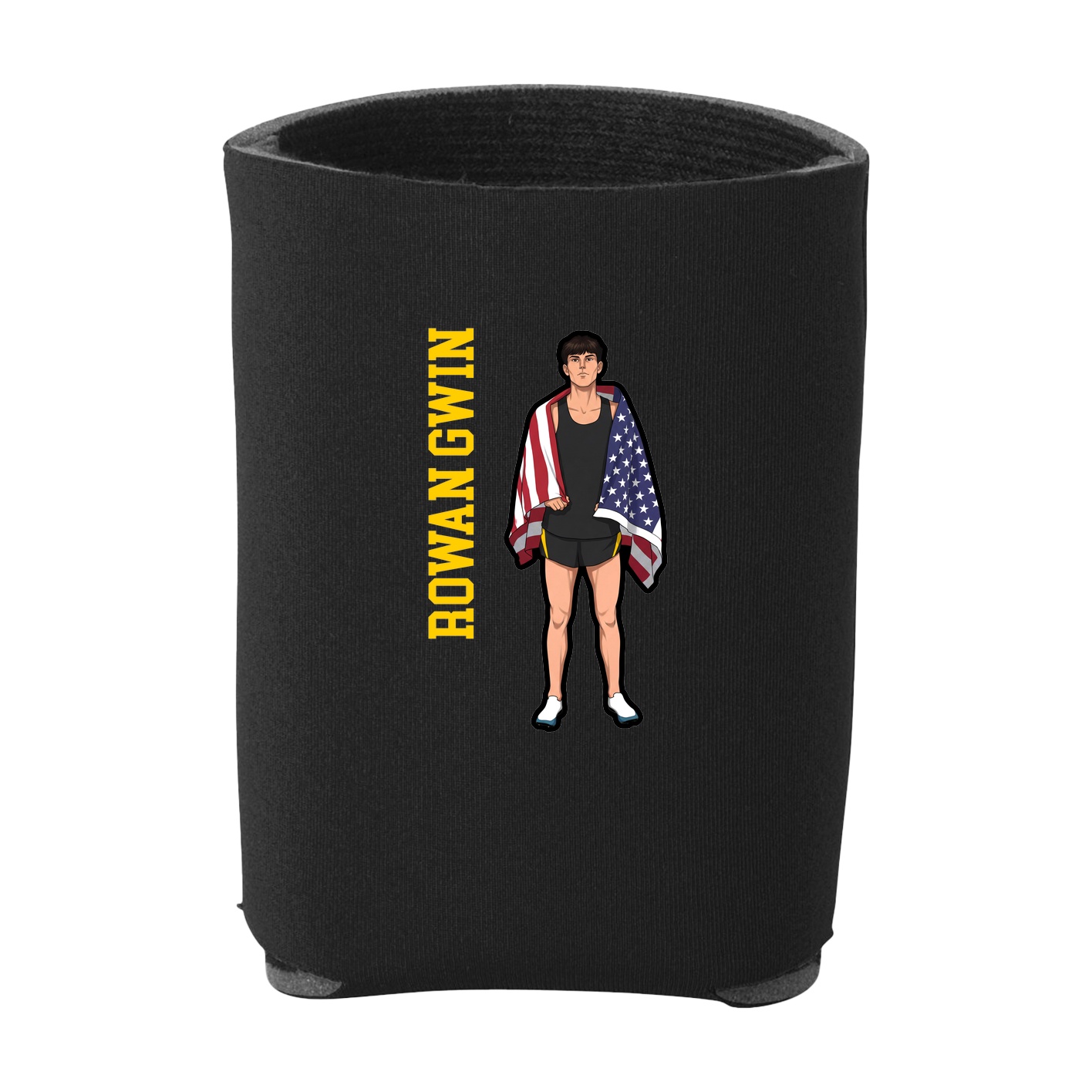 Can Holder — Name Vertical in Black