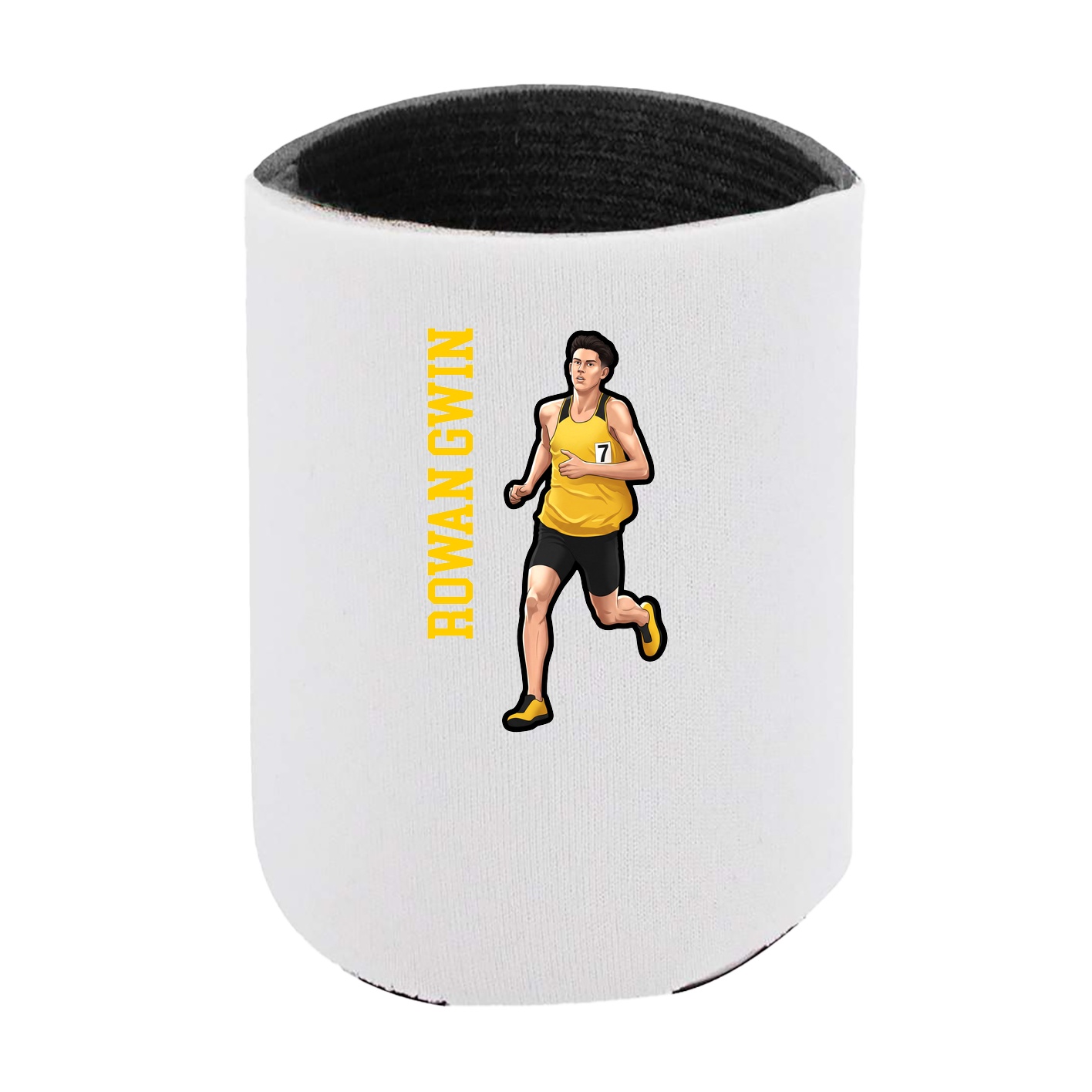 Can Holder — Name Vertical in White