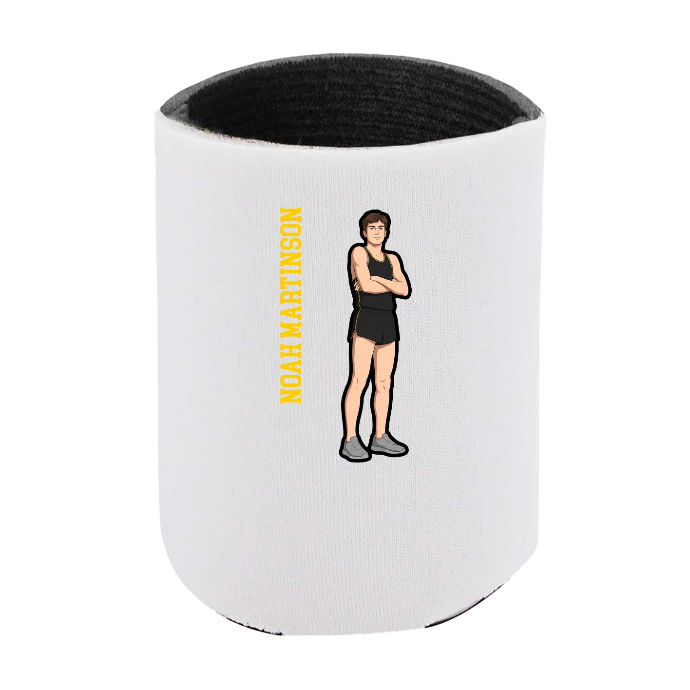 Can Holder — Name Vertical in White