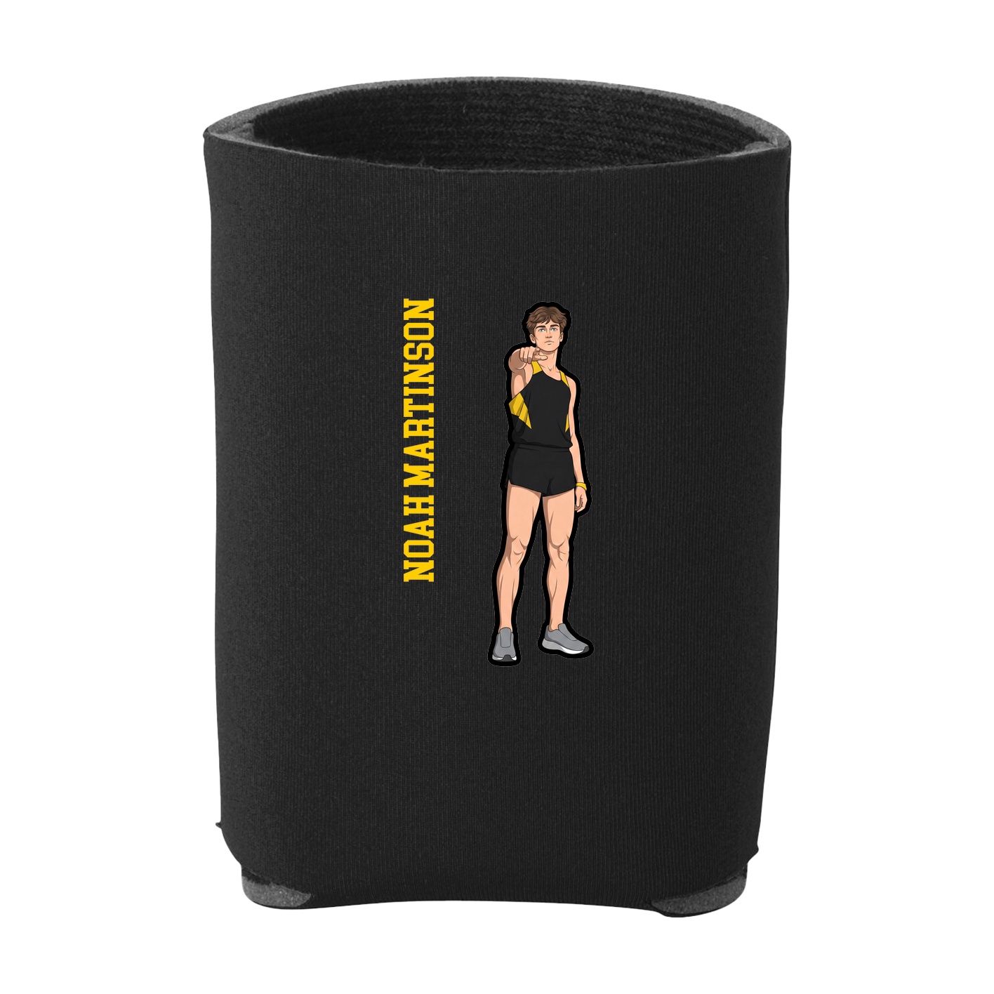 Can Holder — Name Vertical in Black