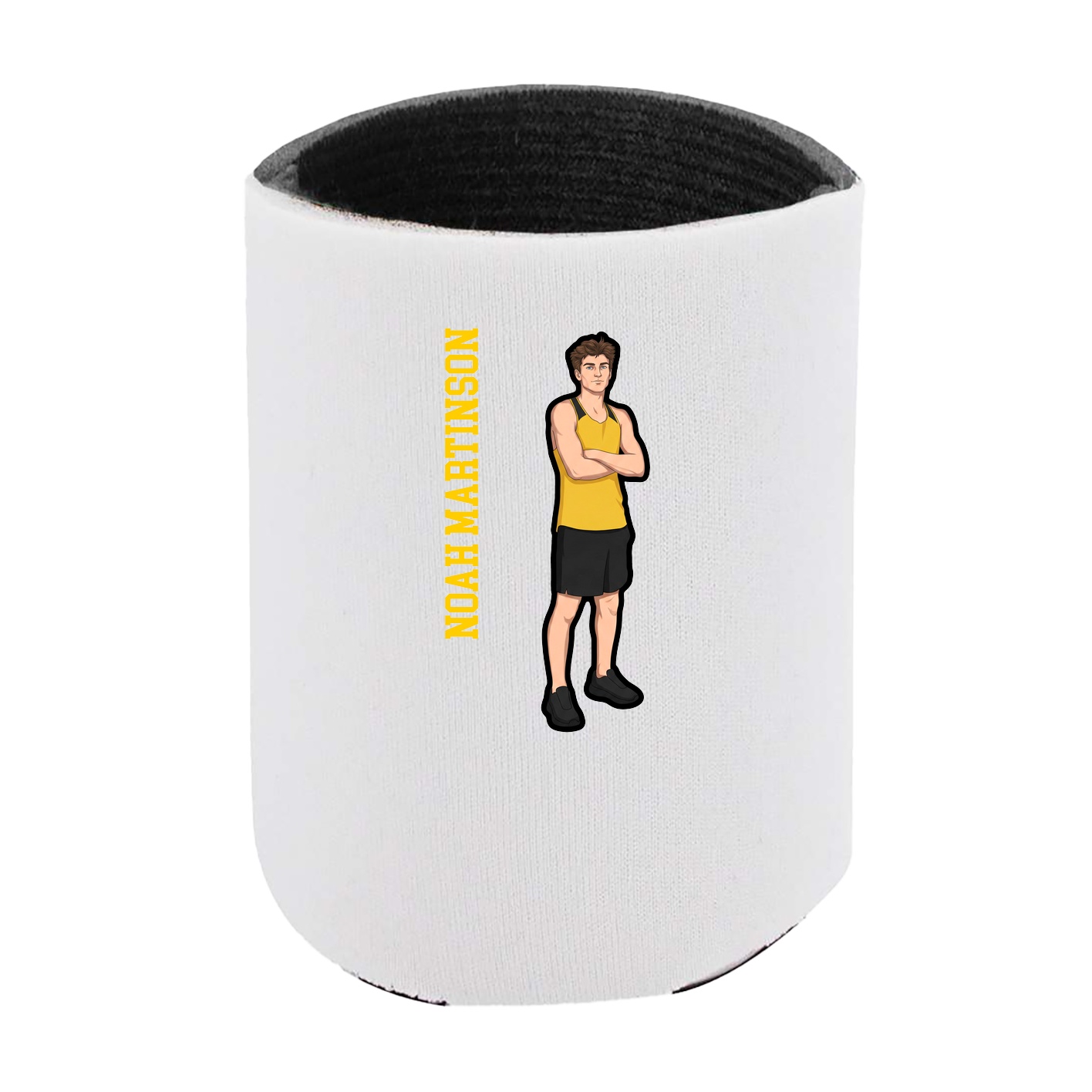 Can Holder — Name Vertical in White