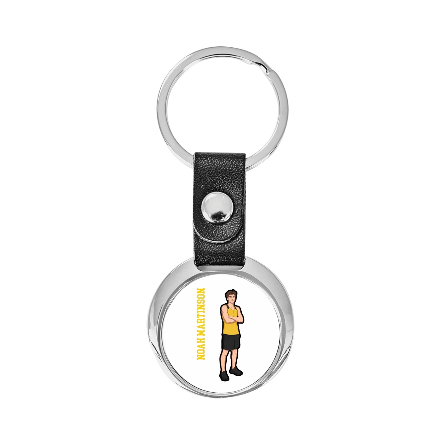 Key Chain — Name Vertical in Classic
