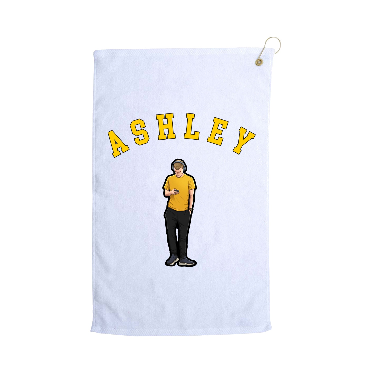 Golf Towel — Shirsey Arch in White