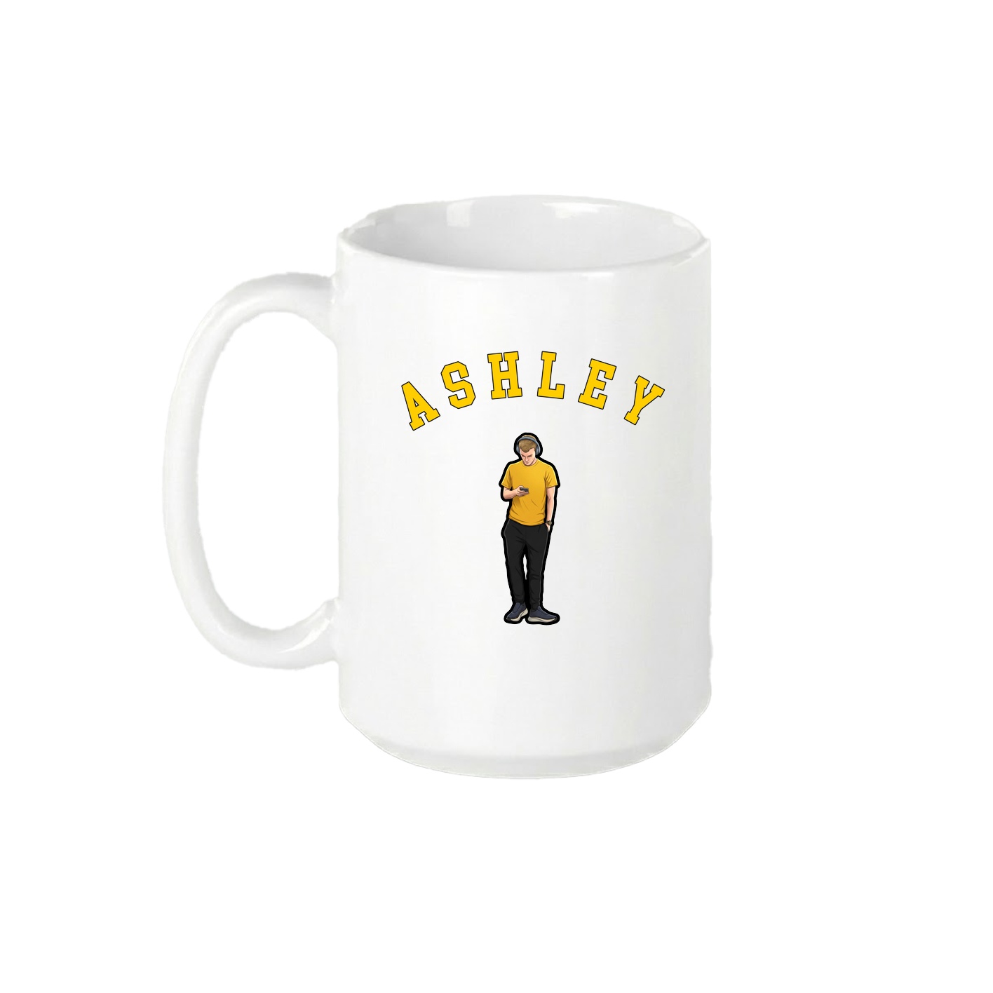 15oz Coffee Mug — Shirsey Arch in White