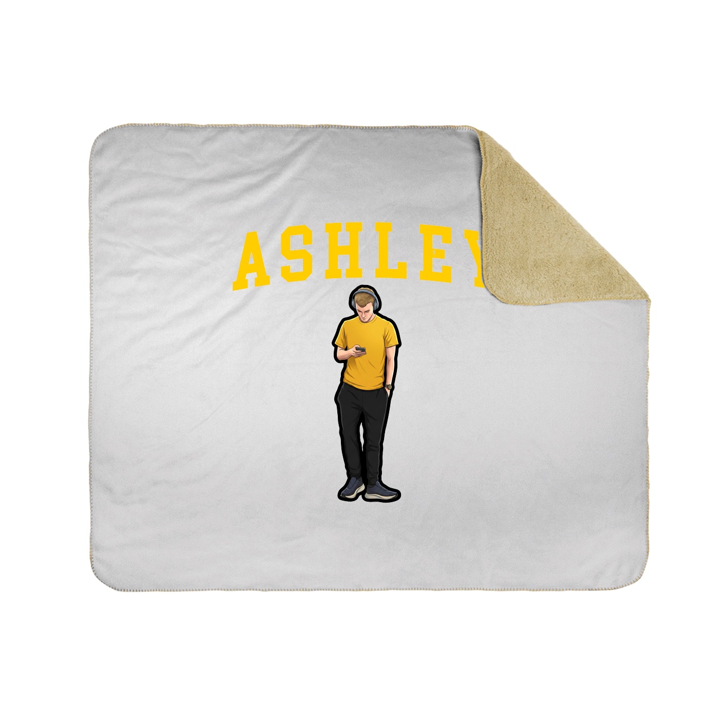 Throw Blanket — Shirsey in White