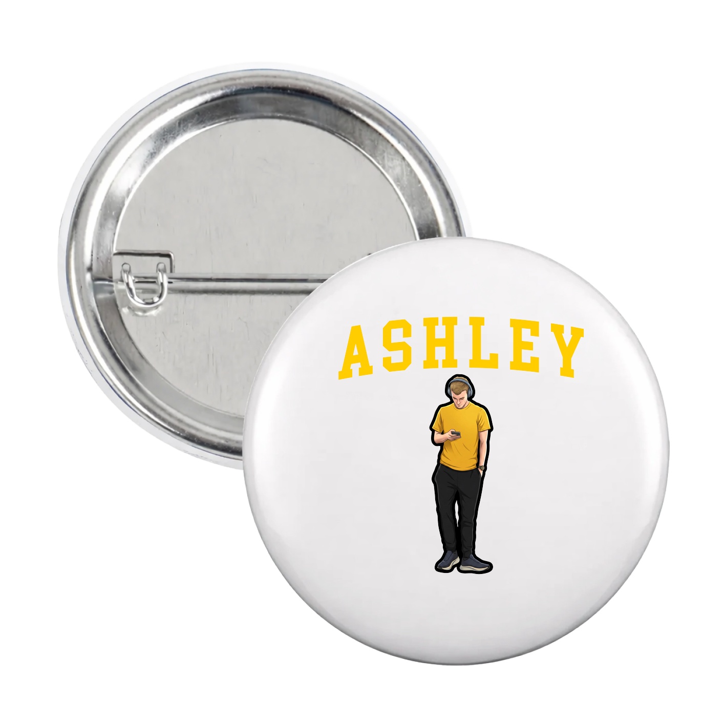 Game Day Button — Shirsey in White