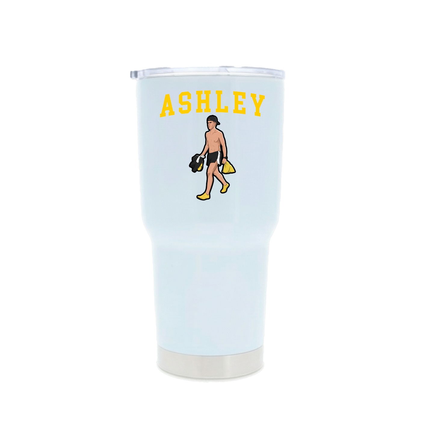 30oz Stainless Steel Tumbler — Shirsey in White