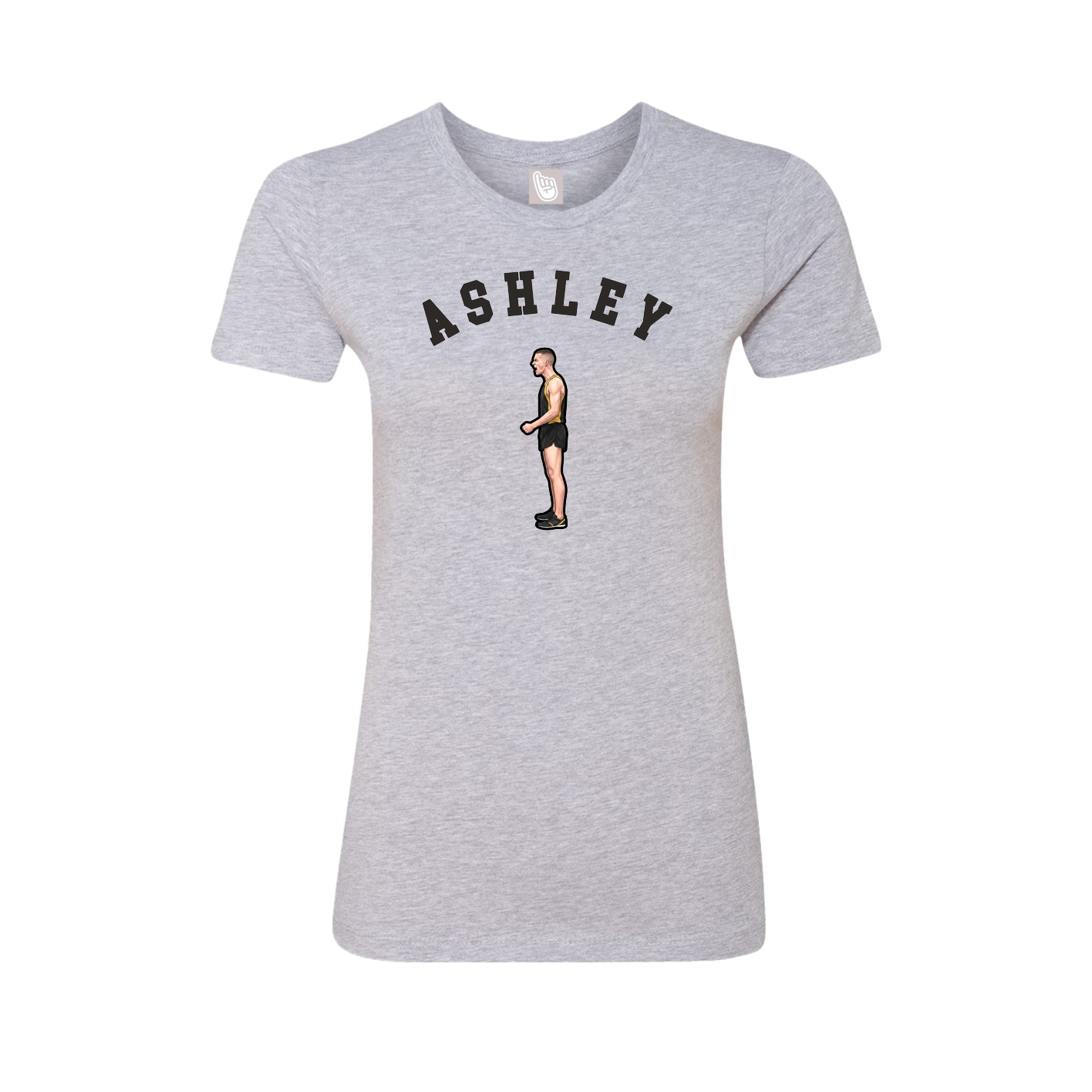 Fitted Women's Tee — Shirsey Arch in Grey