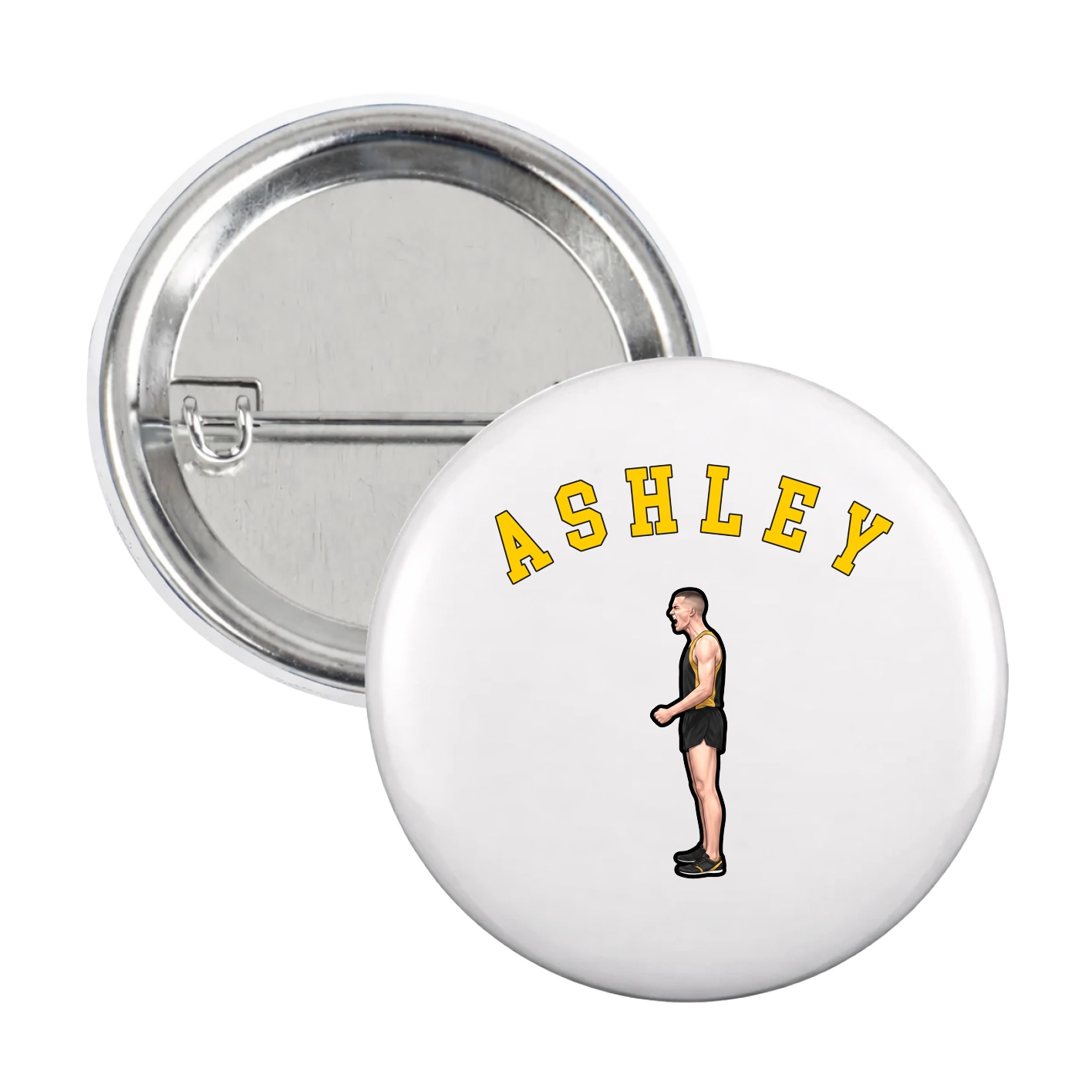 Game Day Button — Shirsey Arch in White