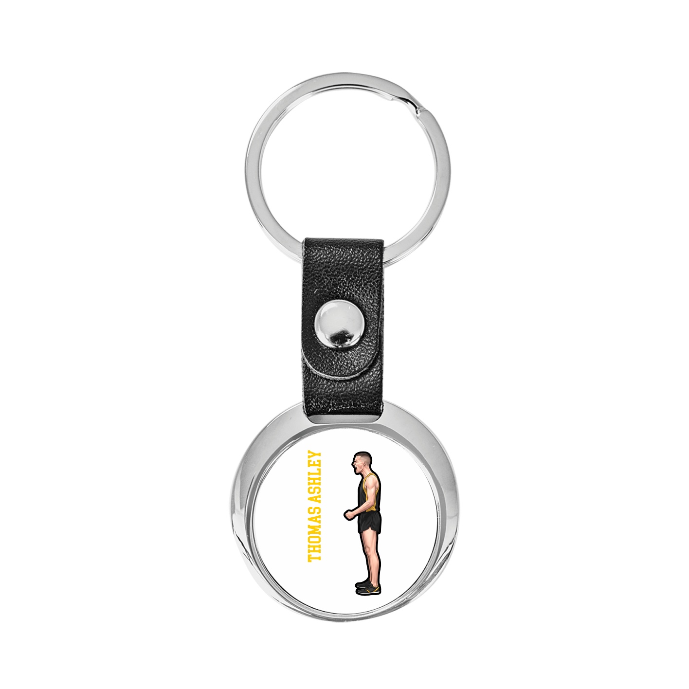 Key Chain — Name Vertical in Classic
