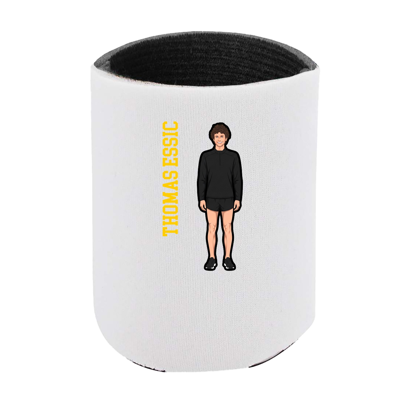 Can Holder — Name Vertical in White