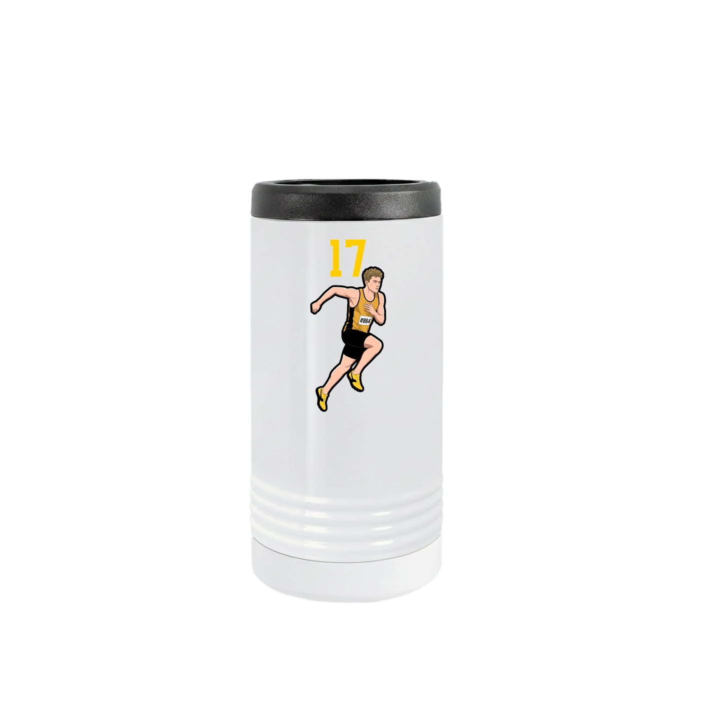 Slim Beverage Holder — Number Top in White