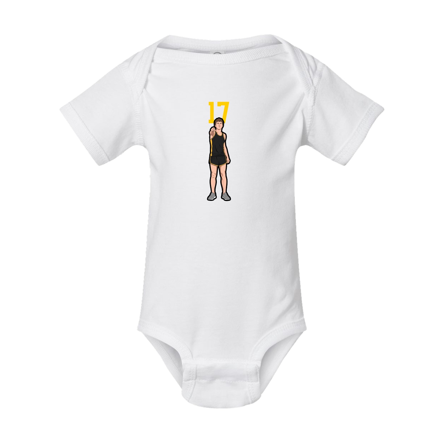 Baby Onesie — Number Top in White