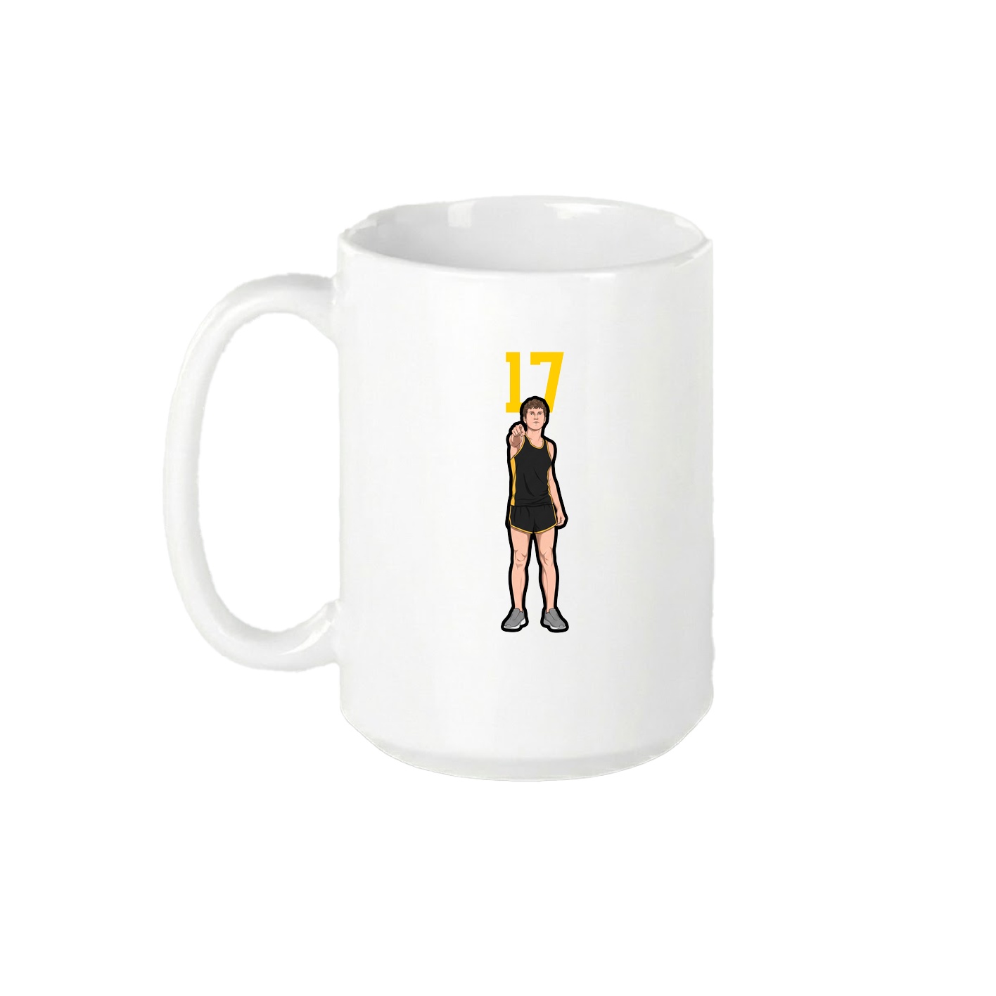 15oz Coffee Mug — Number Top in White