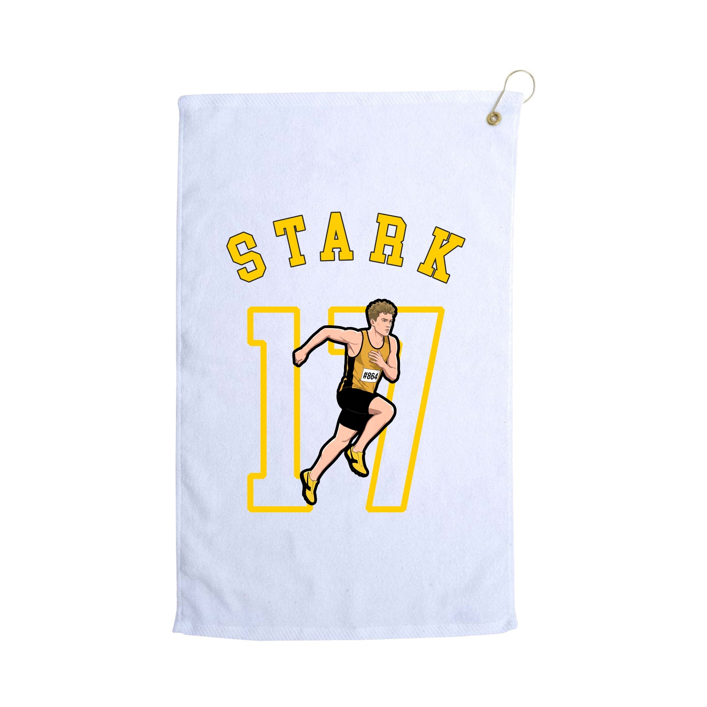 Golf Towel — Shirsey Arch in White
