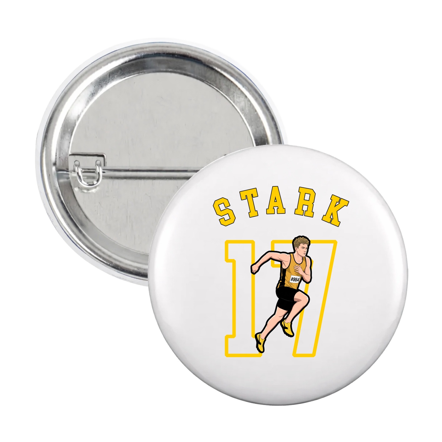 Game Day Button — Shirsey Arch in White
