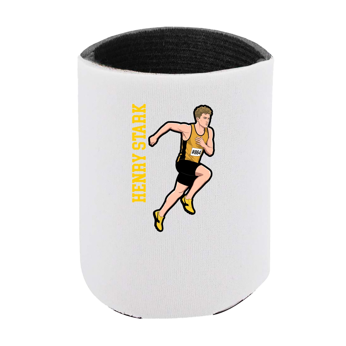 Can Holder — Name Vertical in White