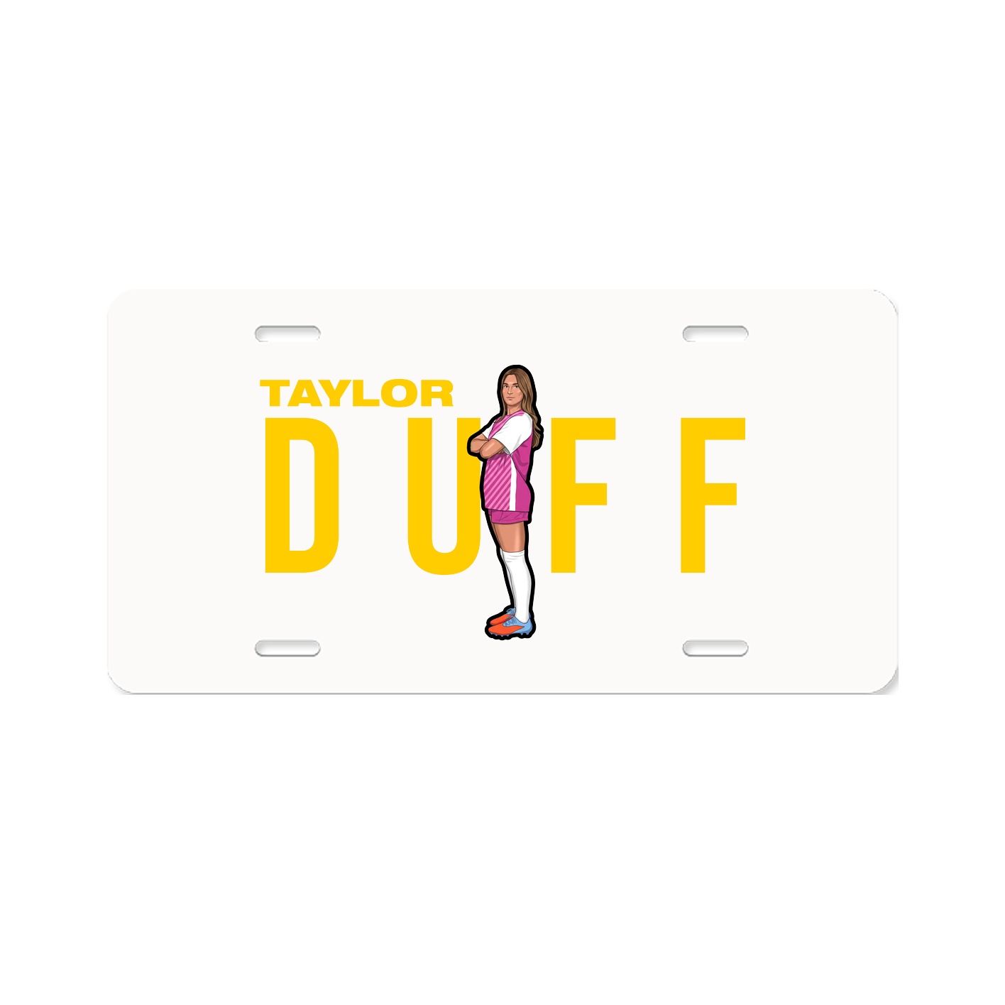 License Plate — Player Name in Classic