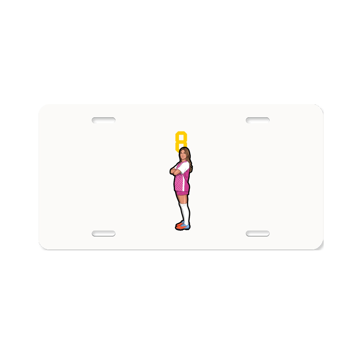 License Plate — Number Top in Classic