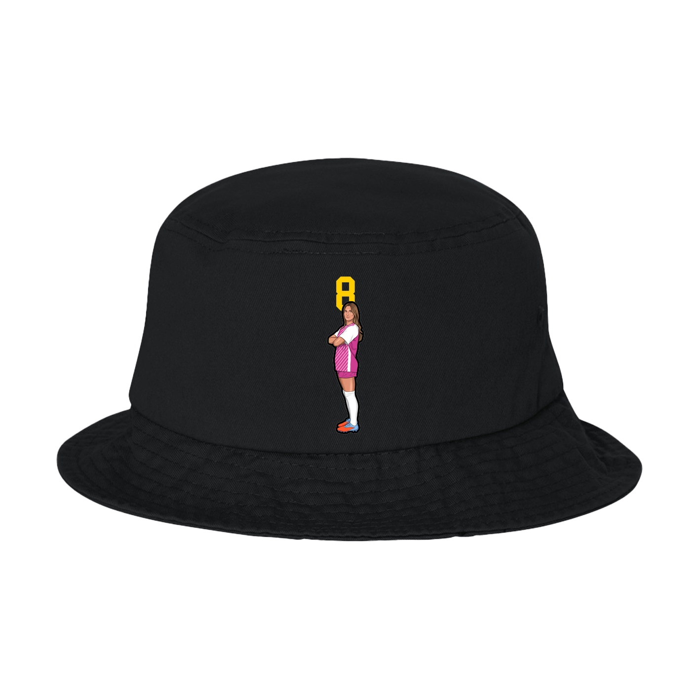 Bucket Cap — Number Top in Black