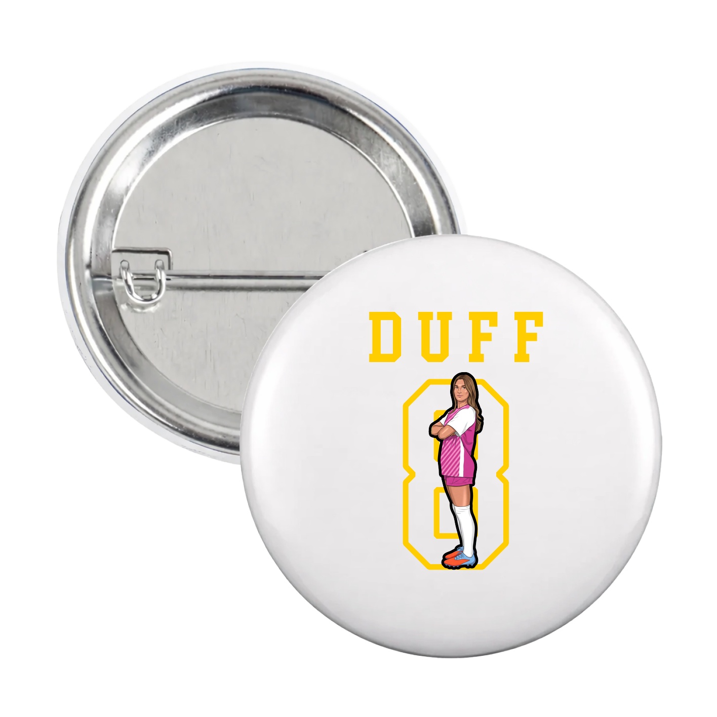 Game Day Button — Shirsey in White