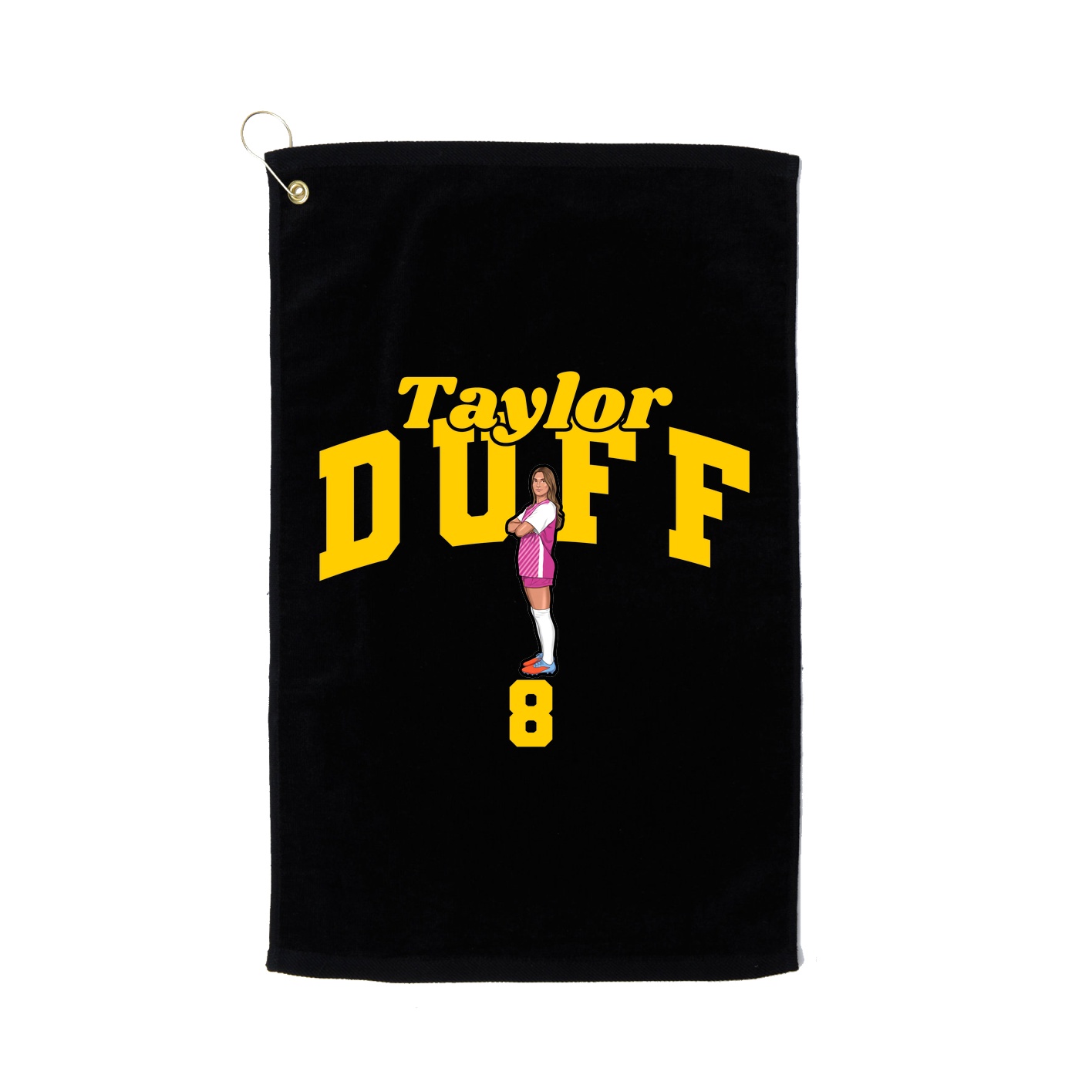 Golf Towel — Signature Arch in Black