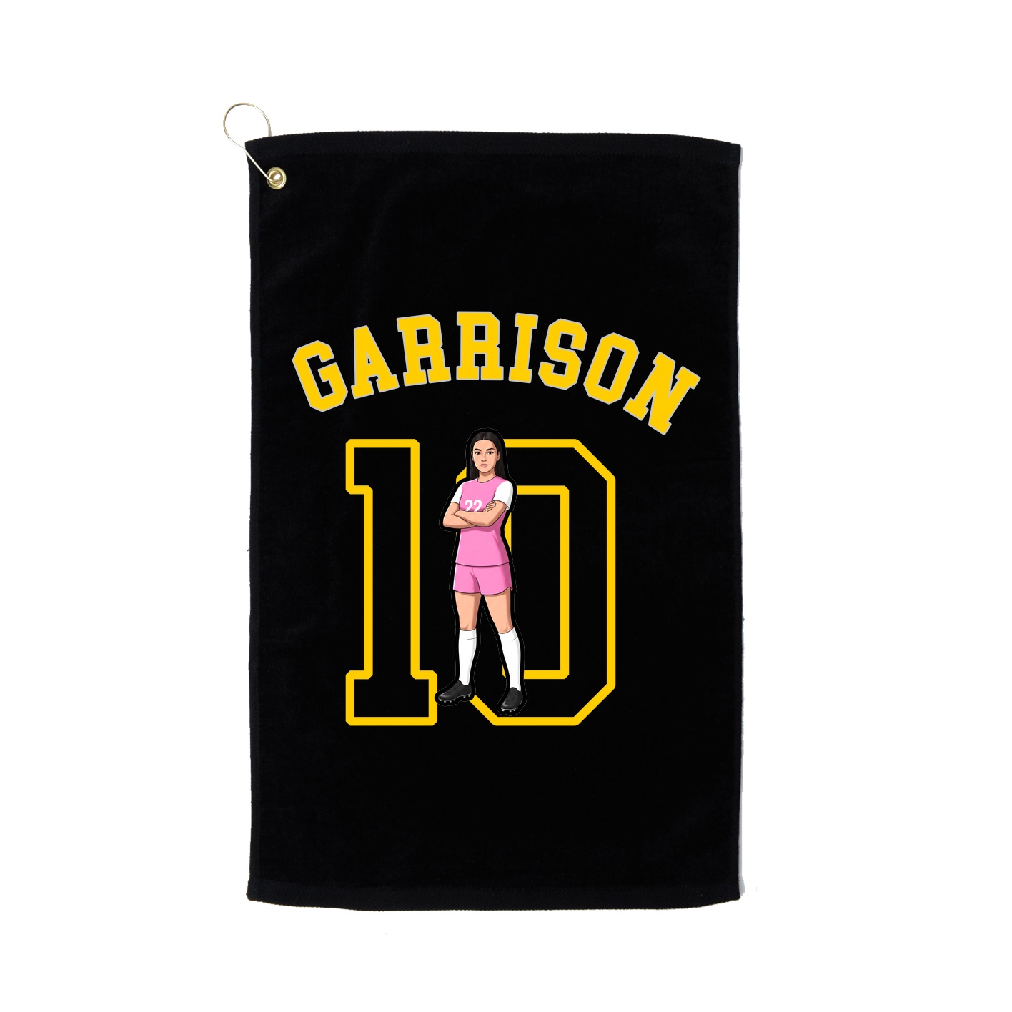 Golf Towel — Shirsey Arch in Black