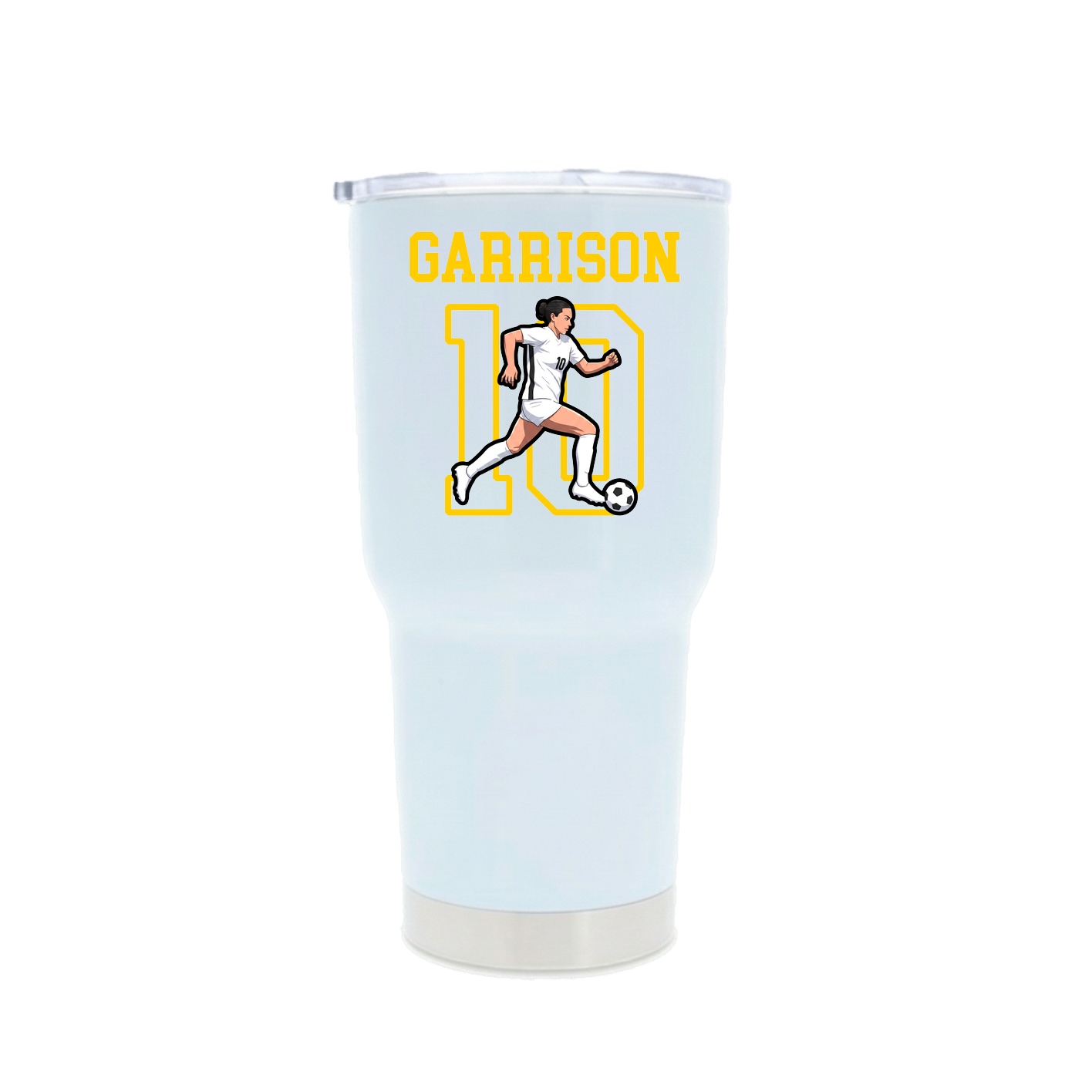 30oz Stainless Steel Tumbler — Shirsey in White