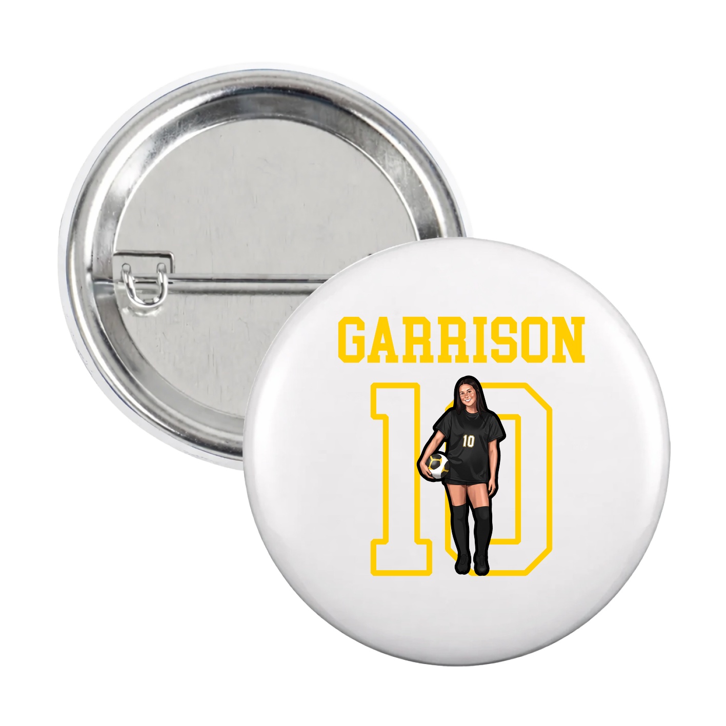 Game Day Button — Shirsey in White