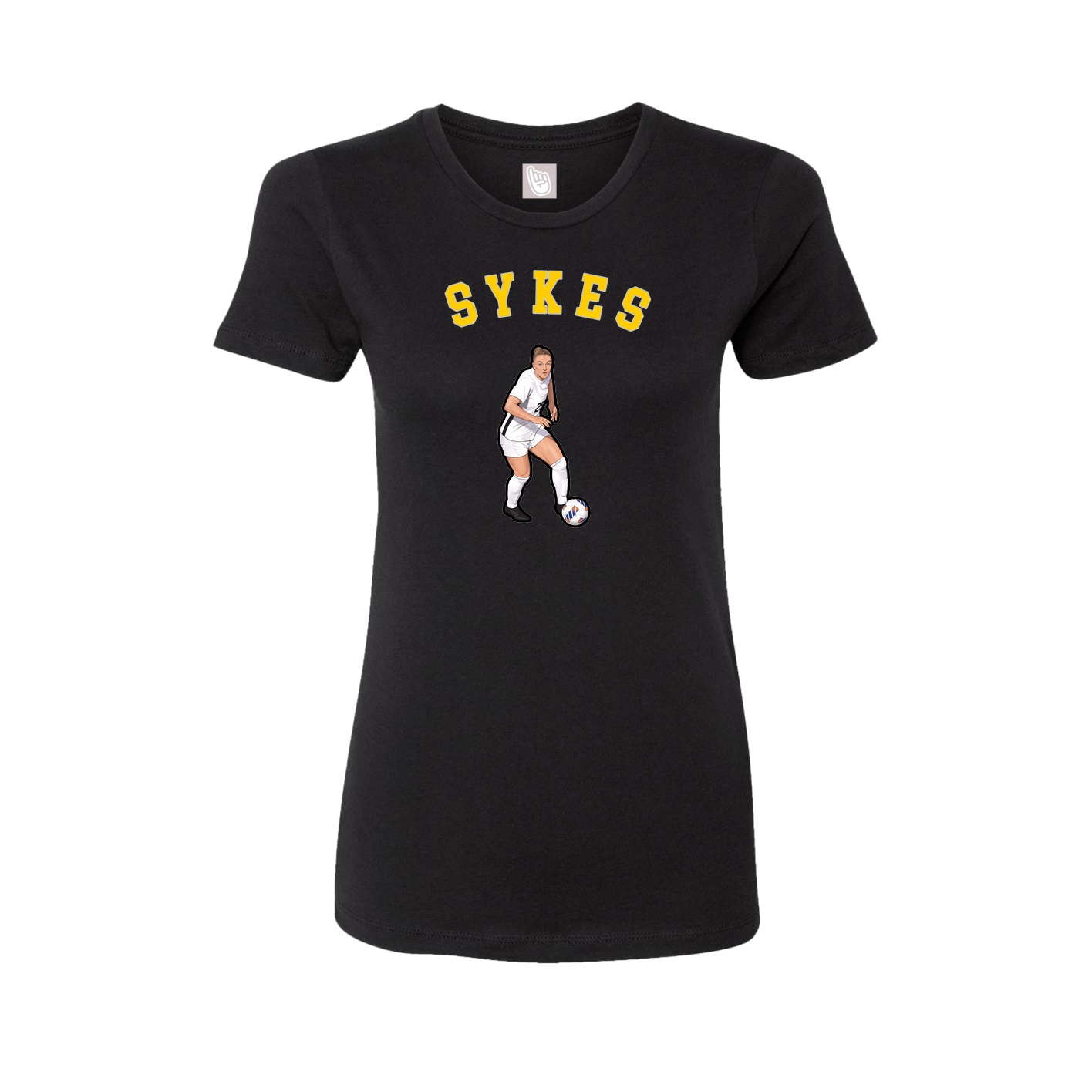 Fitted Women's Tee — Shirsey Arch in Black