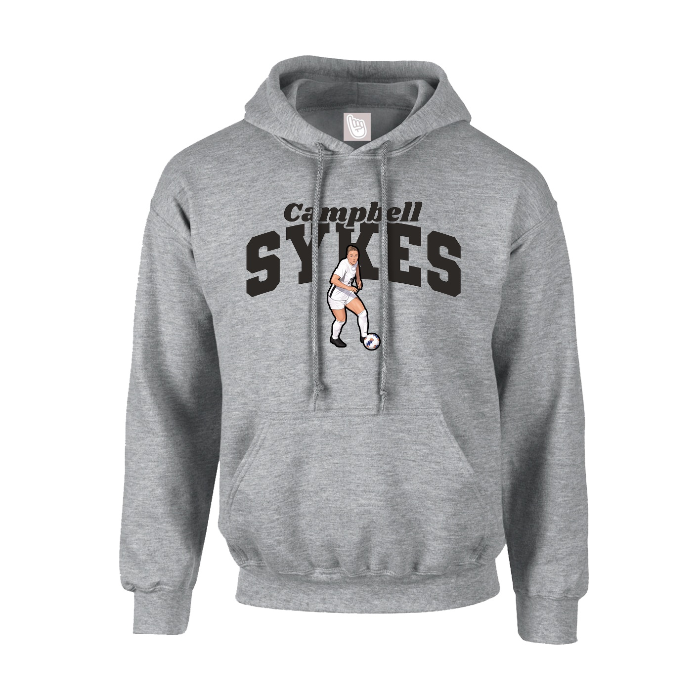 Hoodie — Signature Arch in Grey